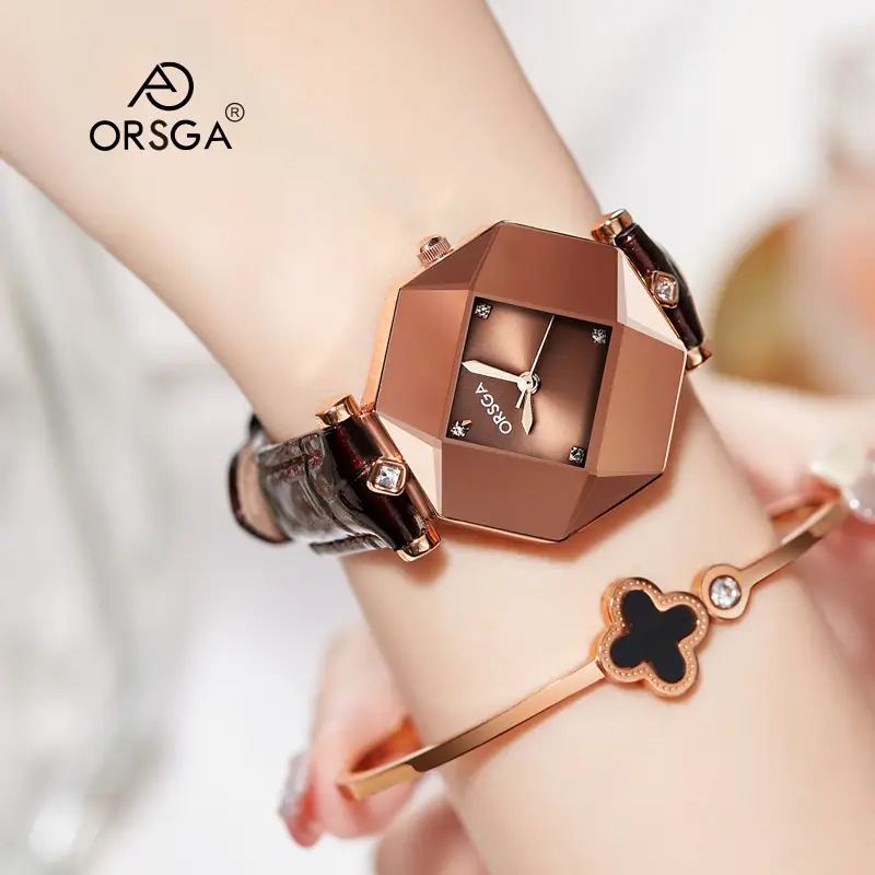 ORSGA Green Prismatic Women's Quartz Watch - Image 6