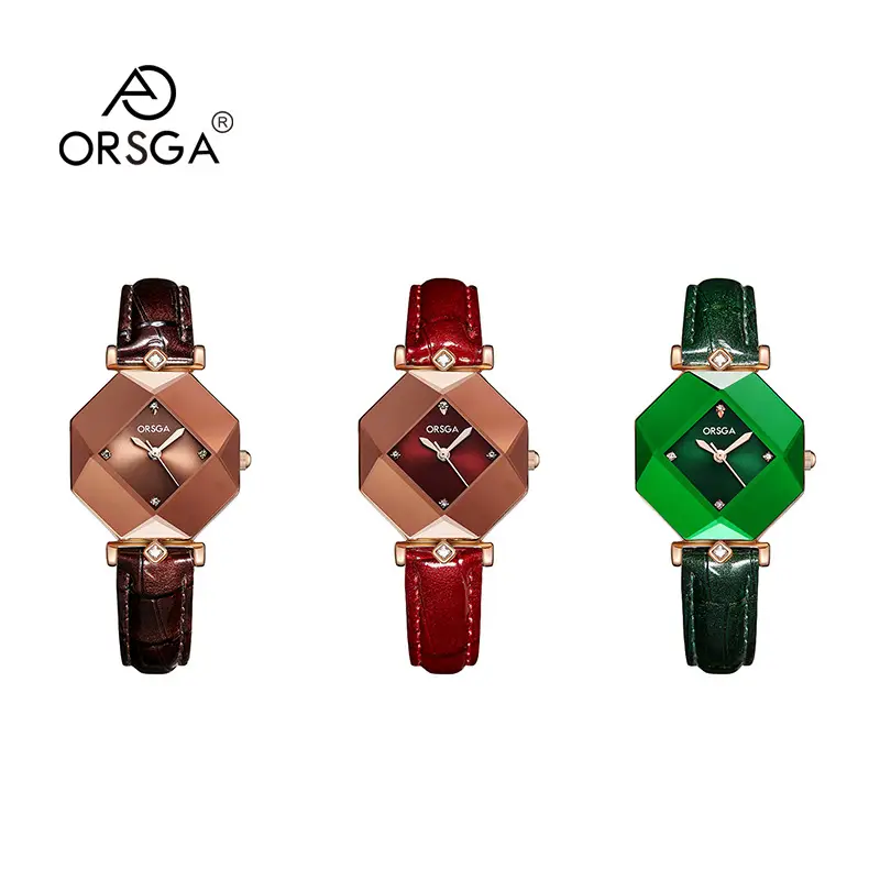 ORSGA Green Prismatic Women's Quartz Watch - Image 7