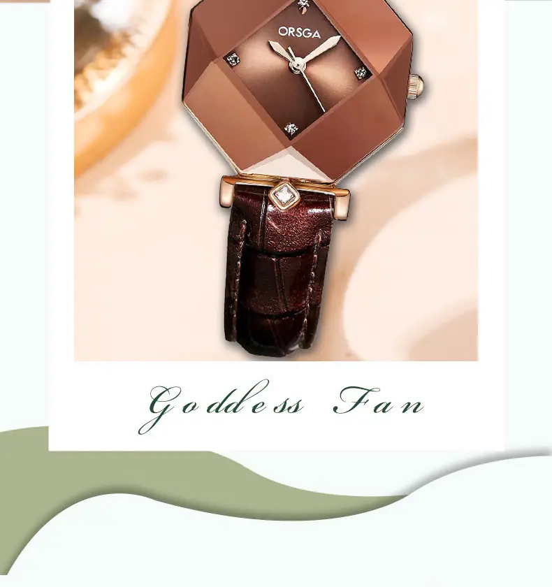 ORSGA Green Prismatic Women's Quartz Watch — feature 7