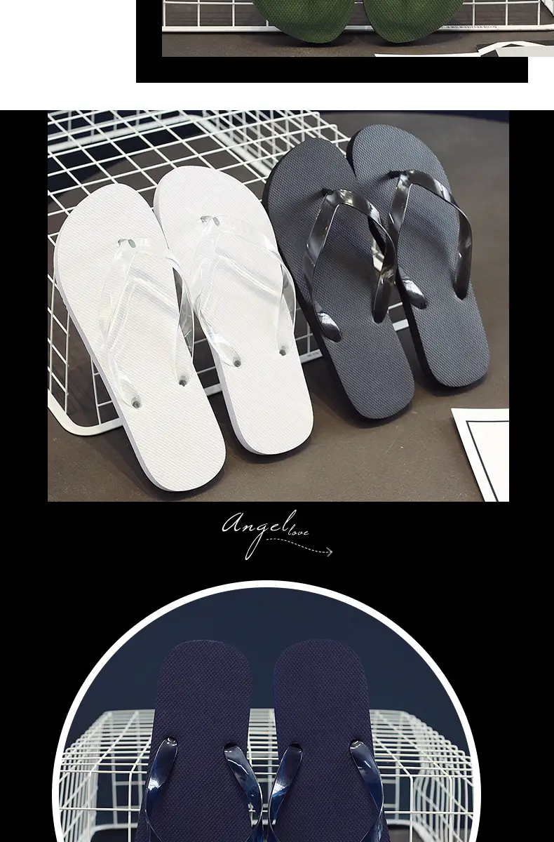 Simple Solid Color Men's Summer Outdoor Flip-Flops Trendy Korean Style Non-Slip Beach Sandals Wholesale — feature 9