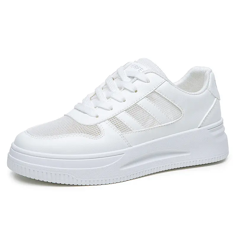 Breathable Thick-Soled Lightweight White Sneakers for Women 2026 New Summer Hot-Selling Mesh Casual Sports Shoes Ins Trendy Versatile