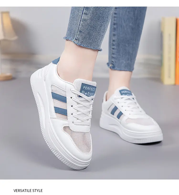 Breathable Thick-Soled Lightweight White Sneakers for Women 2026 New Summer Hot-Selling Mesh Casual Sports Shoes Ins Trendy Versatile — feature 15
