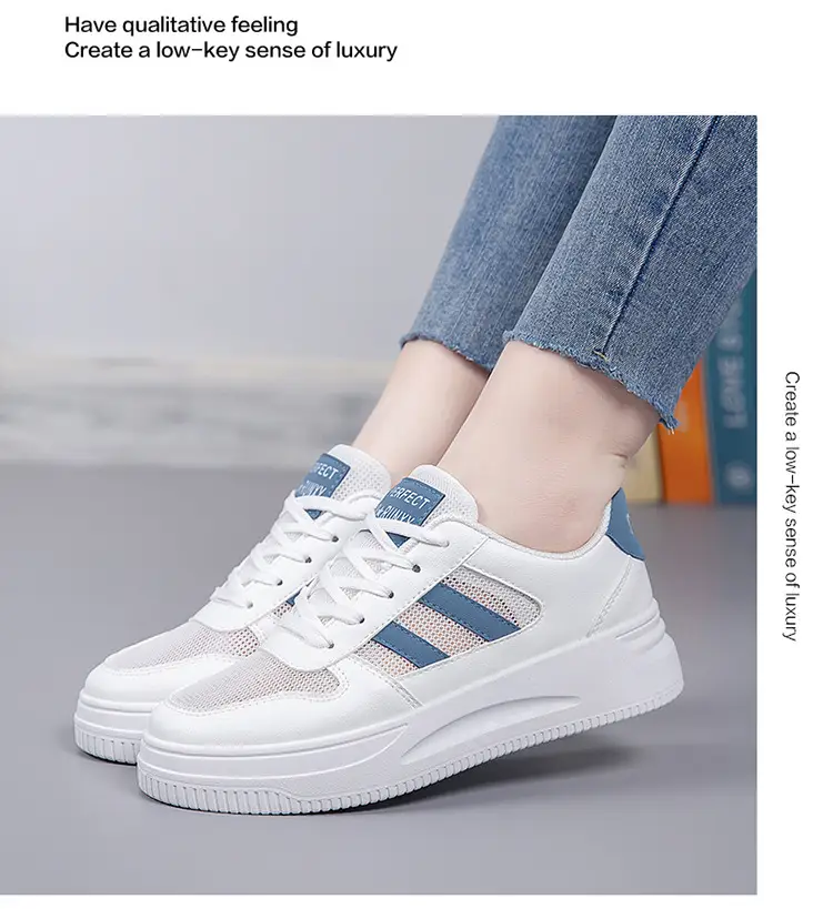 Breathable Thick-Soled Lightweight White Sneakers for Women 2026 New Summer Hot-Selling Mesh Casual Sports Shoes Ins Trendy Versatile — feature 16