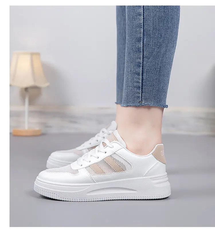 Breathable Thick-Soled Lightweight White Sneakers for Women 2026 New Summer Hot-Selling Mesh Casual Sports Shoes Ins Trendy Versatile — feature 20