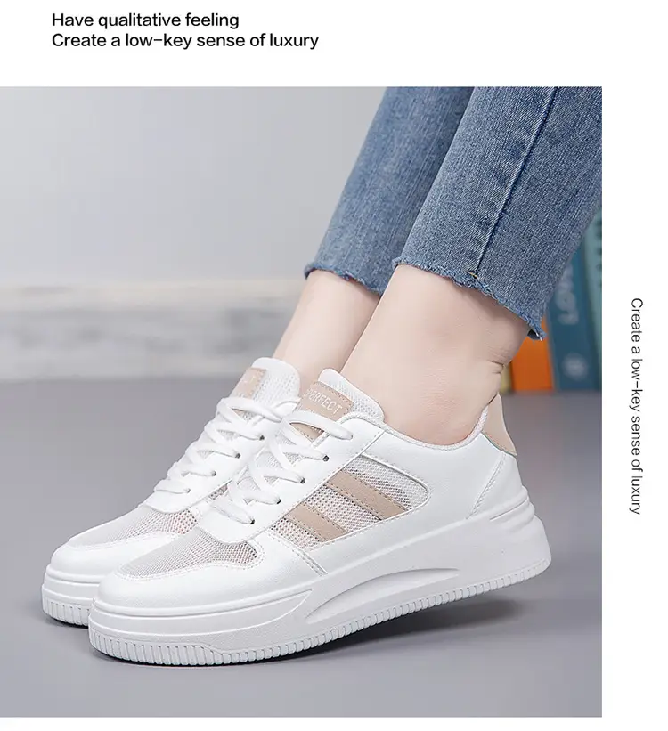 Breathable Thick-Soled Lightweight White Sneakers for Women 2026 New Summer Hot-Selling Mesh Casual Sports Shoes Ins Trendy Versatile — feature 22
