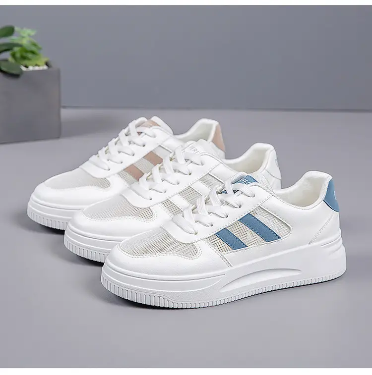 Breathable Thick-Soled Lightweight White Sneakers for Women 2026 New Summer Hot-Selling Mesh Casual Sports Shoes Ins Trendy Versatile — feature 23