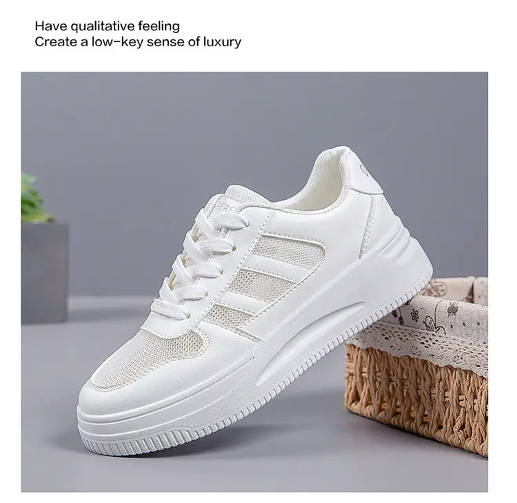 Breathable Thick-Soled Lightweight White Sneakers for Women 2026 New Summer Hot-Selling Mesh Casual Sports Shoes Ins Trendy Versatile — feature 30