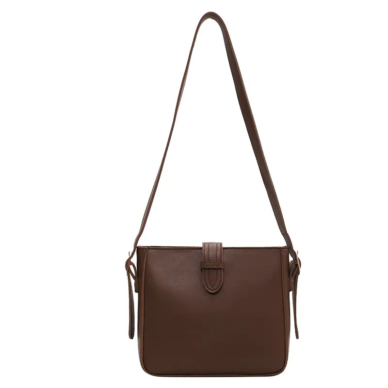 Brown Leather Shoulder Bag for Women 2024 New Style