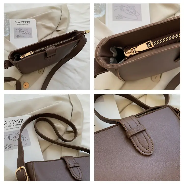 Brown Leather Shoulder Bag for Women 2024 New Style — feature 10