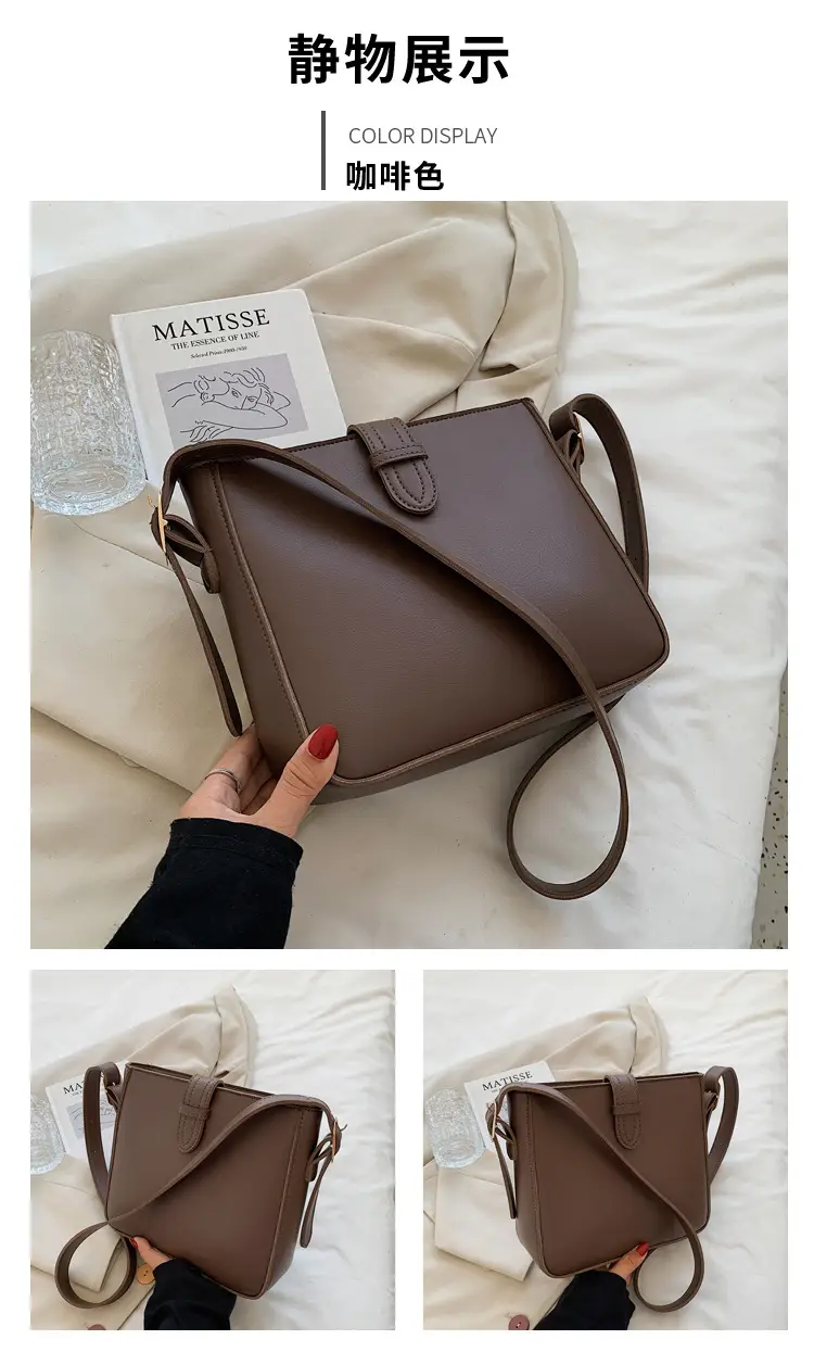 Brown Leather Shoulder Bag for Women 2024 New Style — feature 11