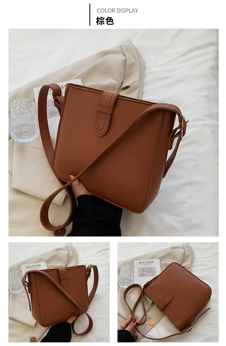 Brown Leather Shoulder Bag for Women 2024 New Style — feature 12