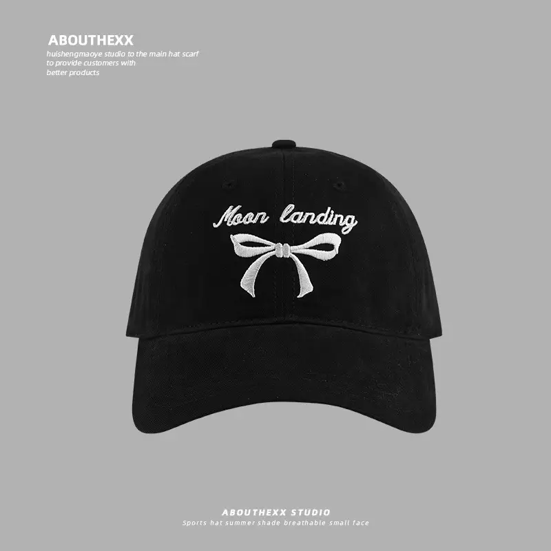 Pink Bow Embroidered Baseball Cap for Kids Primary School — feature 25