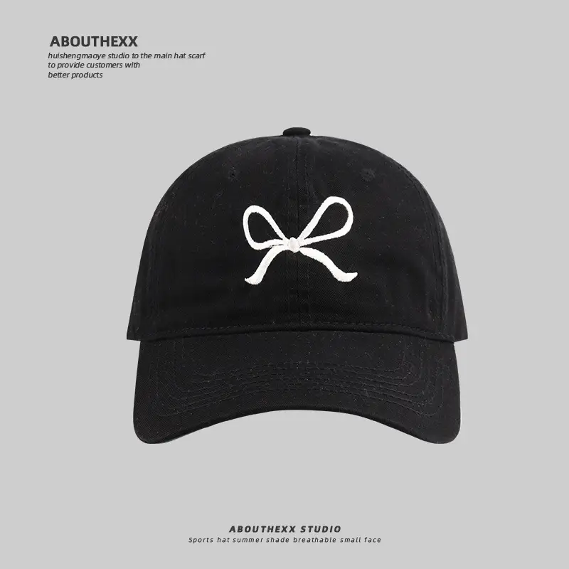 Pink Bow Embroidered Baseball Cap for Kids Primary School - Image 23