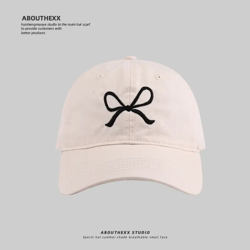 Pink Bow Embroidered Baseball Cap for Kids Primary School - Image 26