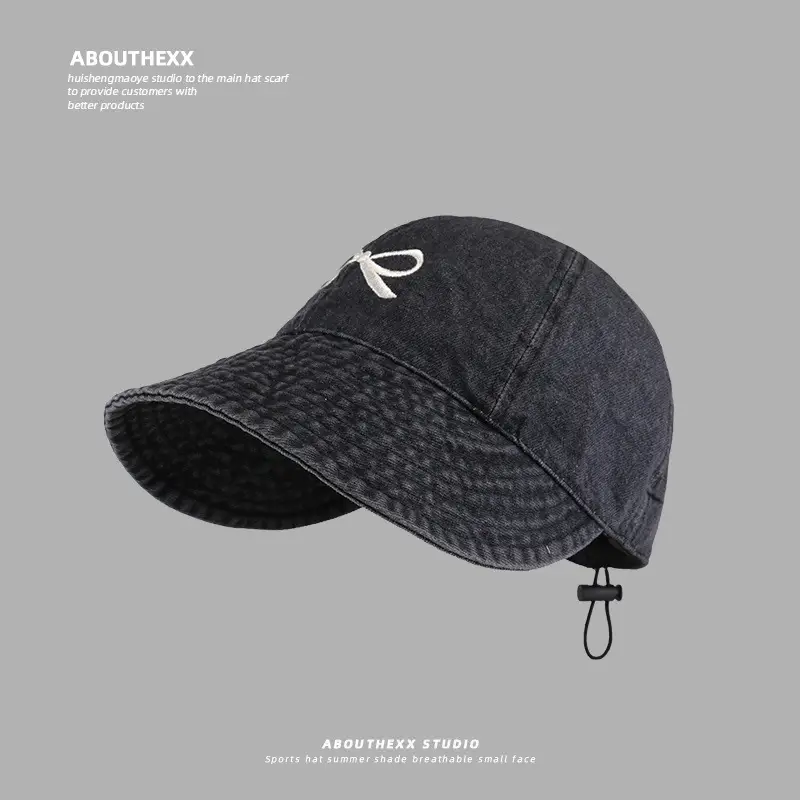 Pink Bow Embroidered Baseball Cap for Kids Primary School - Image 6