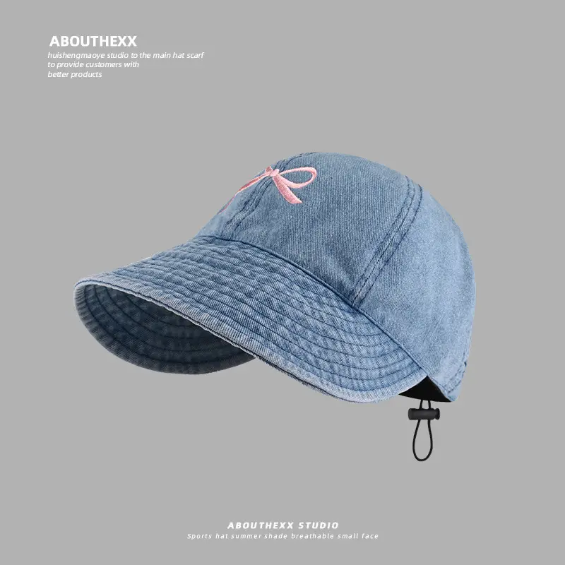 Pink Bow Embroidered Baseball Cap for Kids Primary School - Image 7