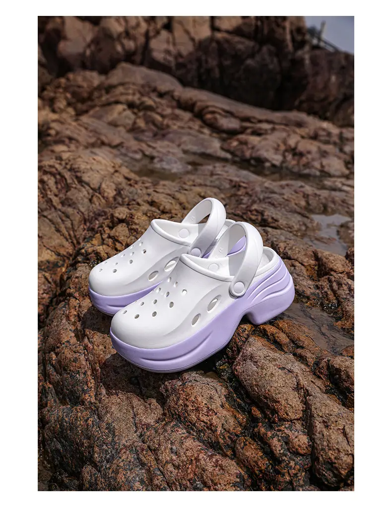 Women's Hole Shoes Summer New Home Wear Non-slip Deodorant Slippers Outdoor Casual Wear-resistant High-value Sandals — feature 13