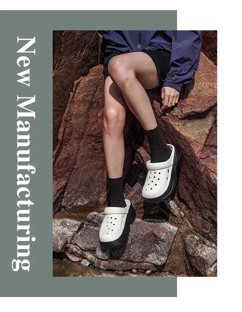 Women's Hole Shoes Summer New Home Wear Non-slip Deodorant Slippers Outdoor Casual Wear-resistant High-value Sandals — feature 16