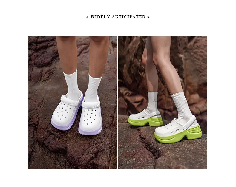 Women's Hole Shoes Summer New Home Wear Non-slip Deodorant Slippers Outdoor Casual Wear-resistant High-value Sandals — feature 21