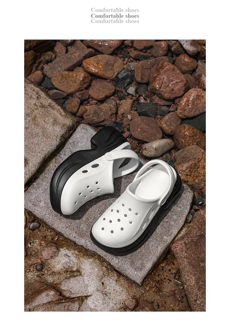 Women's Hole Shoes Summer New Home Wear Non-slip Deodorant Slippers Outdoor Casual Wear-resistant High-value Sandals — feature 24