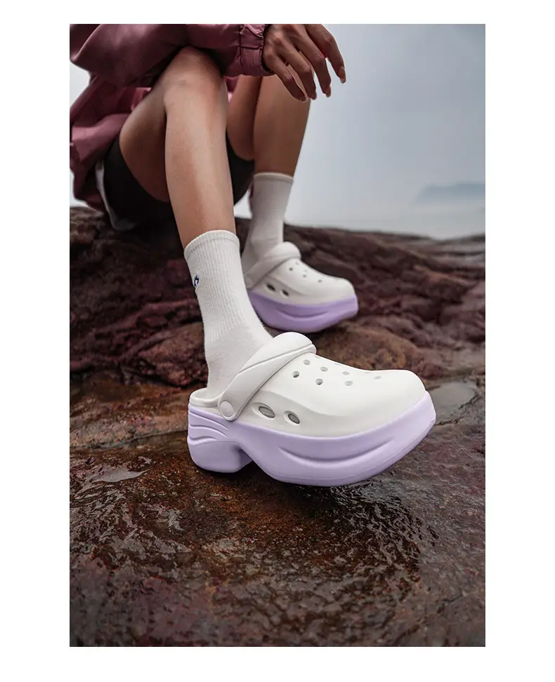 Women's Hole Shoes Summer New Home Wear Non-slip Deodorant Slippers Outdoor Casual Wear-resistant High-value Sandals — feature 27