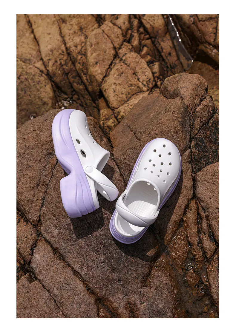 Women's Hole Shoes Summer New Home Wear Non-slip Deodorant Slippers Outdoor Casual Wear-resistant High-value Sandals — feature 44
