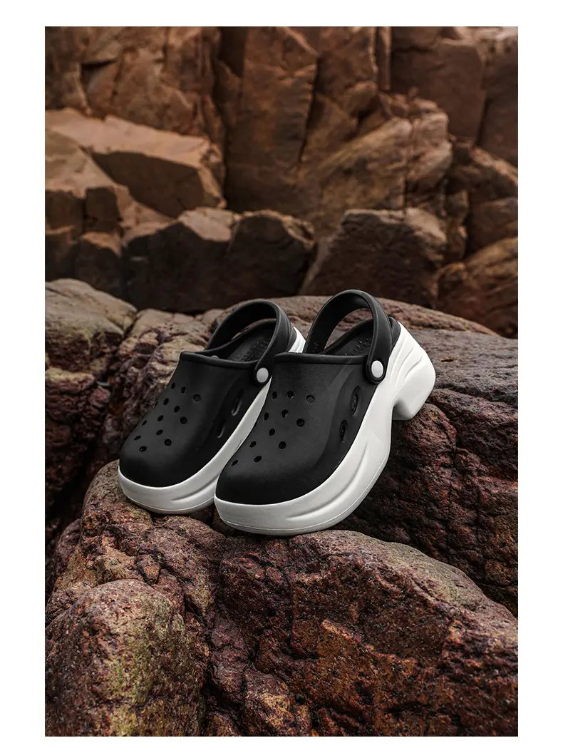 Women's Hole Shoes Summer New Home Wear Non-slip Deodorant Slippers Outdoor Casual Wear-resistant High-value Sandals — feature 8