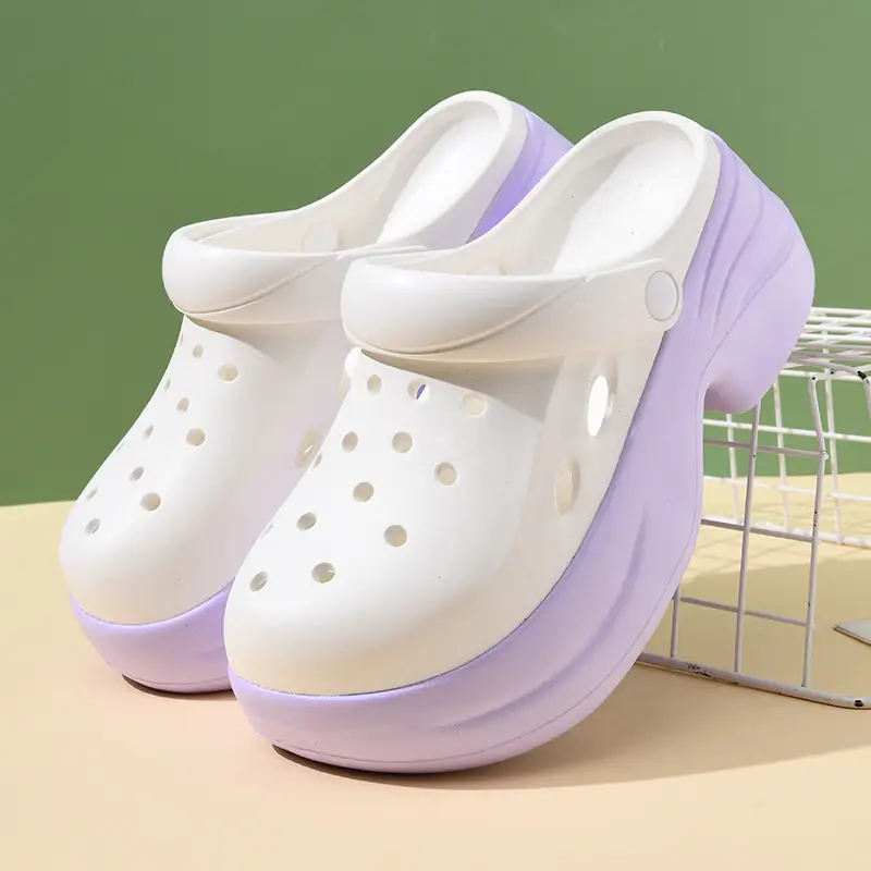 Women's Hole Shoes Summer New Home Wear Non-slip Deodorant Slippers Outdoor Casual Wear-resistant High-value Sandals - Image 3