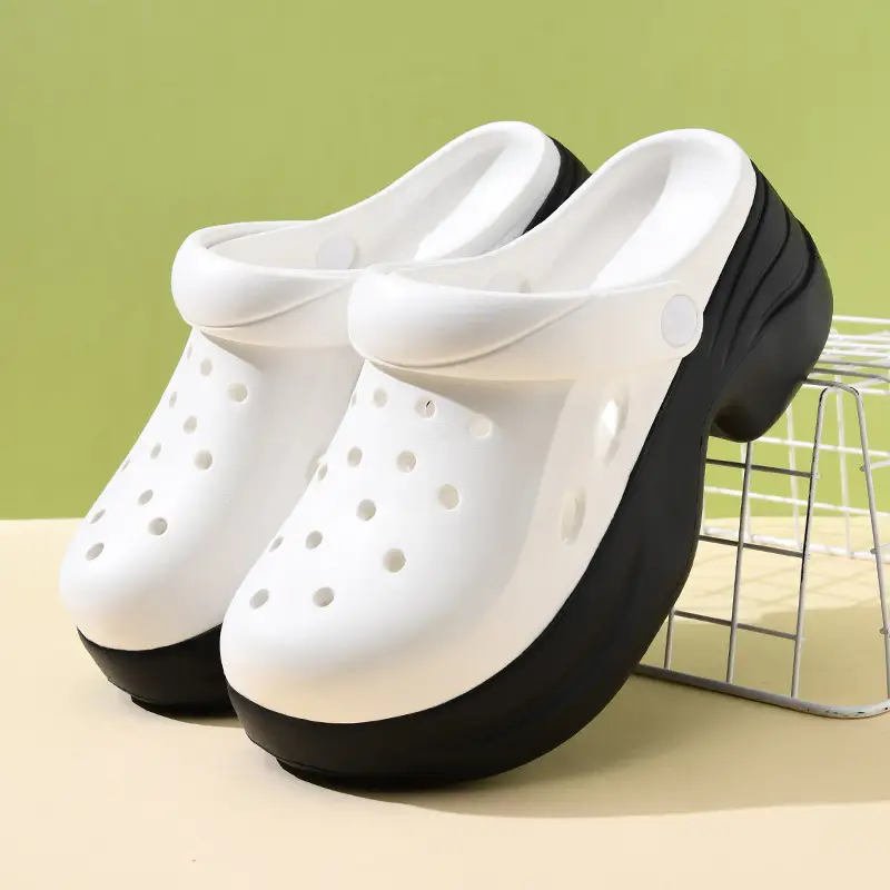 Women's Hole Shoes Summer New Home Wear Non-slip Deodorant Slippers Outdoor Casual Wear-resistant High-value Sandals - Image 4