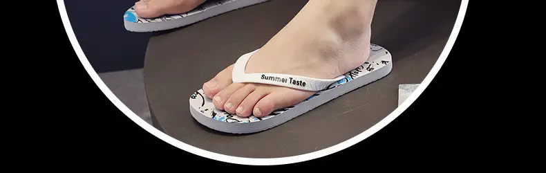Wholesale Men's Printed Flip Flops Summer Wear — feature 16