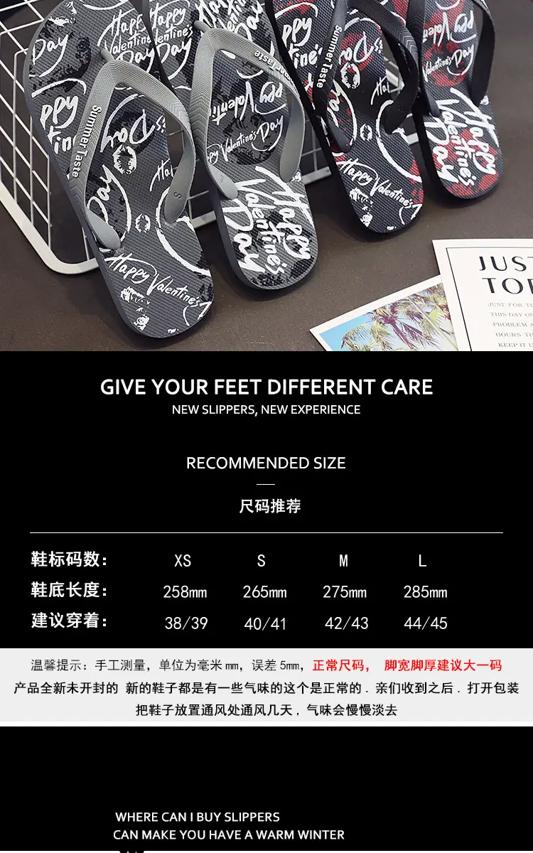 Wholesale Men's Printed Flip Flops Summer Wear — feature 2