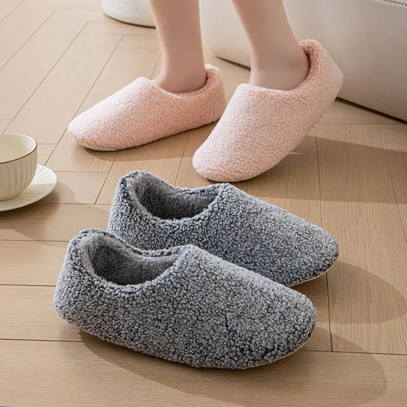 Cross-Border Foreign Trade Confinement Bag with Furry Indoor Home Ladies Foreign Trade Warm Four-Season Confinement Cotton Slippers Cotton Shoes