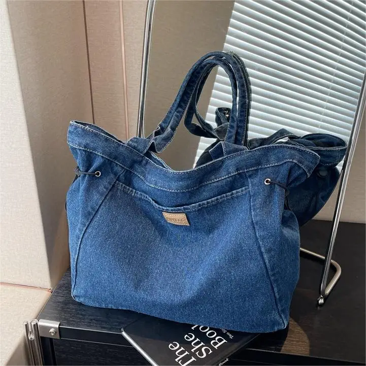 Korean Style Denim Shoulder Bag 2024 Summer - Image 6