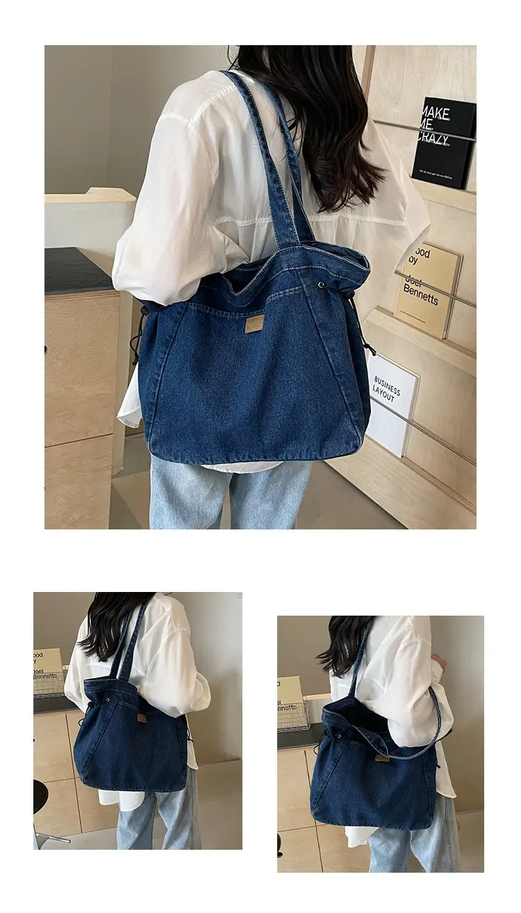Korean Style Denim Shoulder Bag 2024 Summer — feature 10