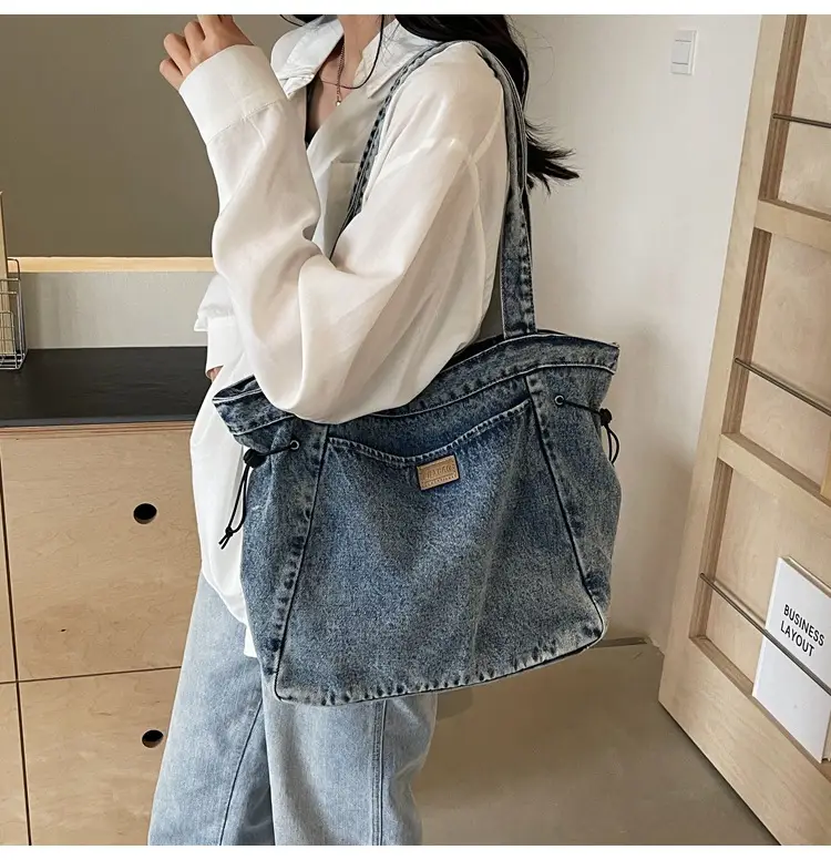 Korean Style Denim Shoulder Bag 2024 Summer — feature 16