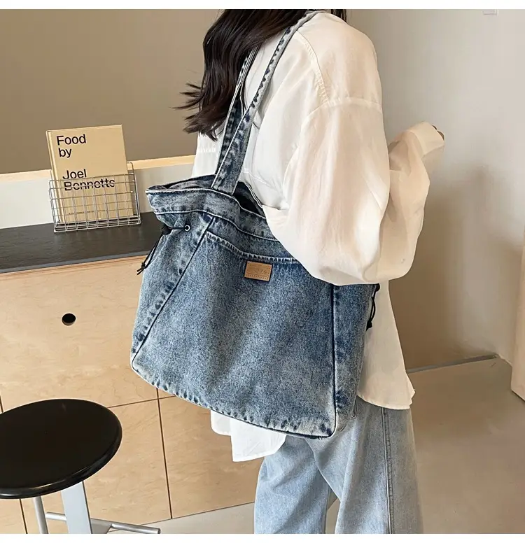 Korean Style Denim Shoulder Bag 2024 Summer — feature 17