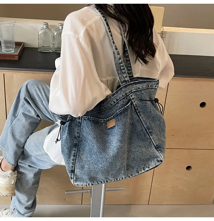 Korean Style Denim Shoulder Bag 2024 Summer — feature 19