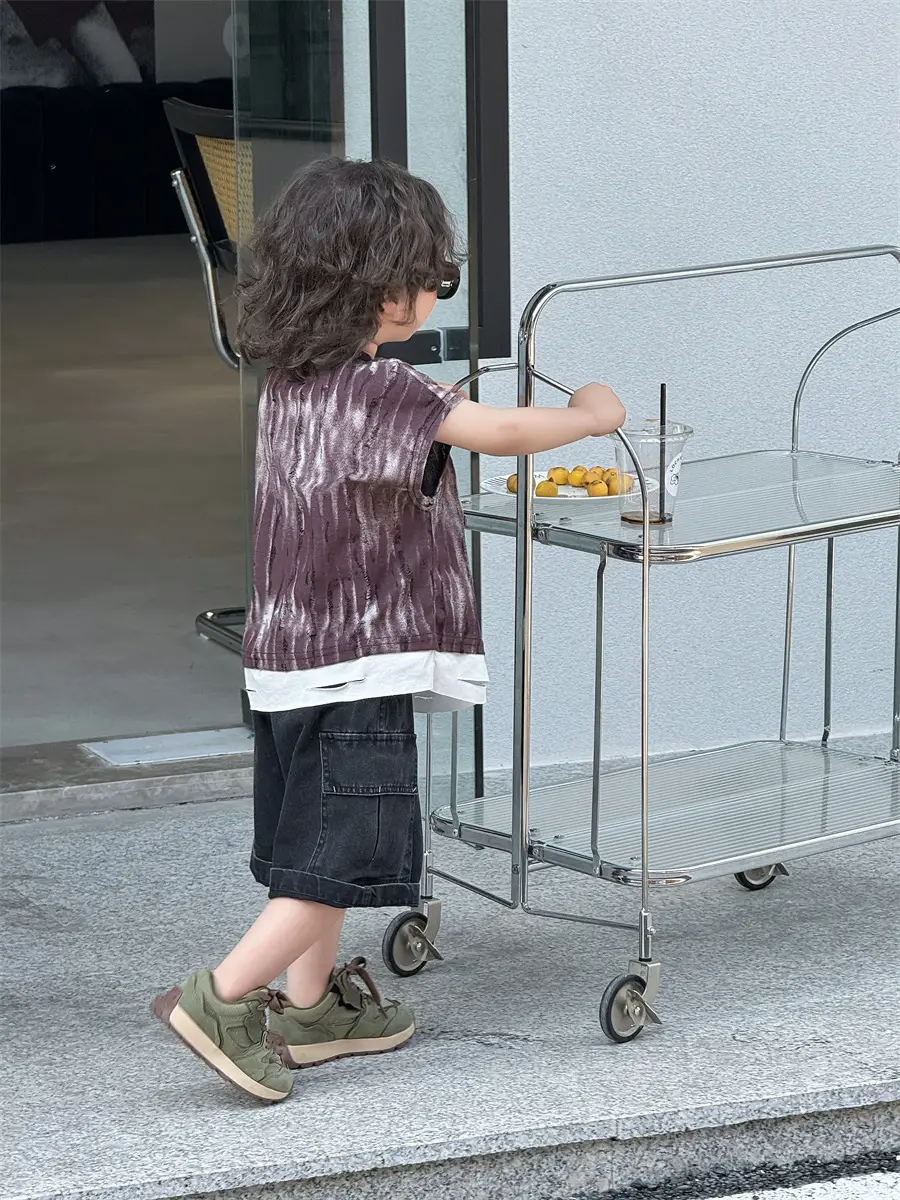 Boys Summer Sleeveless T-Shirt Kids 2025 Korean Style — feature 18