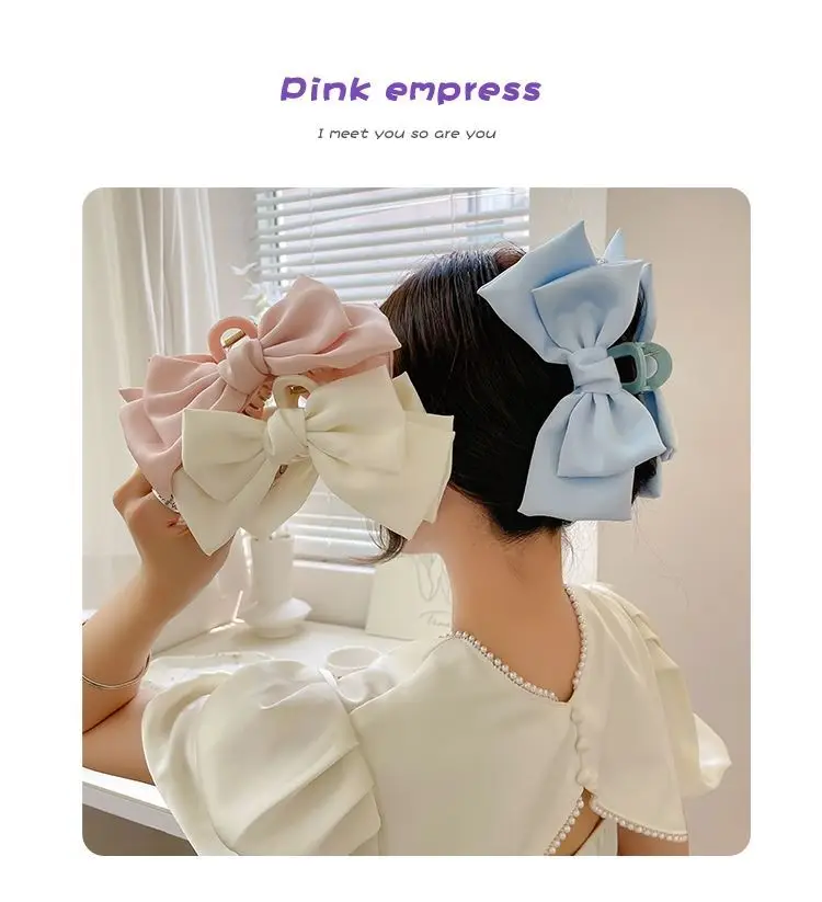 Cream Big Bow Hair Clip for Women 2024 — feature 3