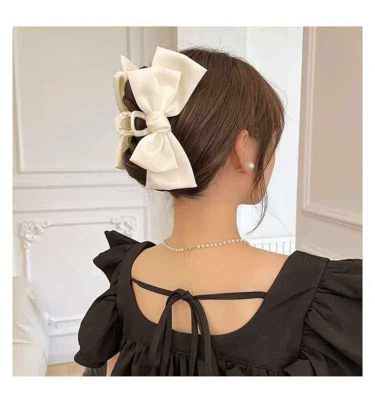 Cream Big Bow Hair Clip for Women 2024 — feature 6