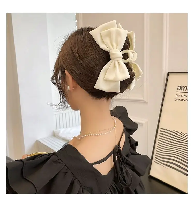 Cream Big Bow Hair Clip for Women 2024 — feature 8