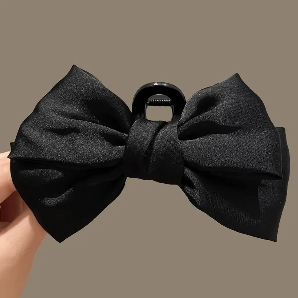 Cream Big Bow Hair Clip for Women 2024 - Image 4