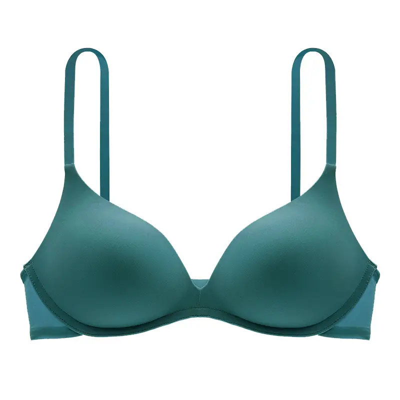 Authentic Zhi Qu Small Bust Push-Up Bra for Women, French Triangle Cup, Seamless, Wireless, Sexy White Bra