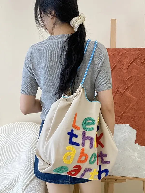 2024 Large Capacity Korean Style Tote Bag Women's Shoulder Bag - Image 4