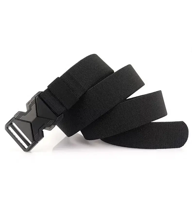Men's Black Nylon Belt with Hatchpin Buckle — feature 13