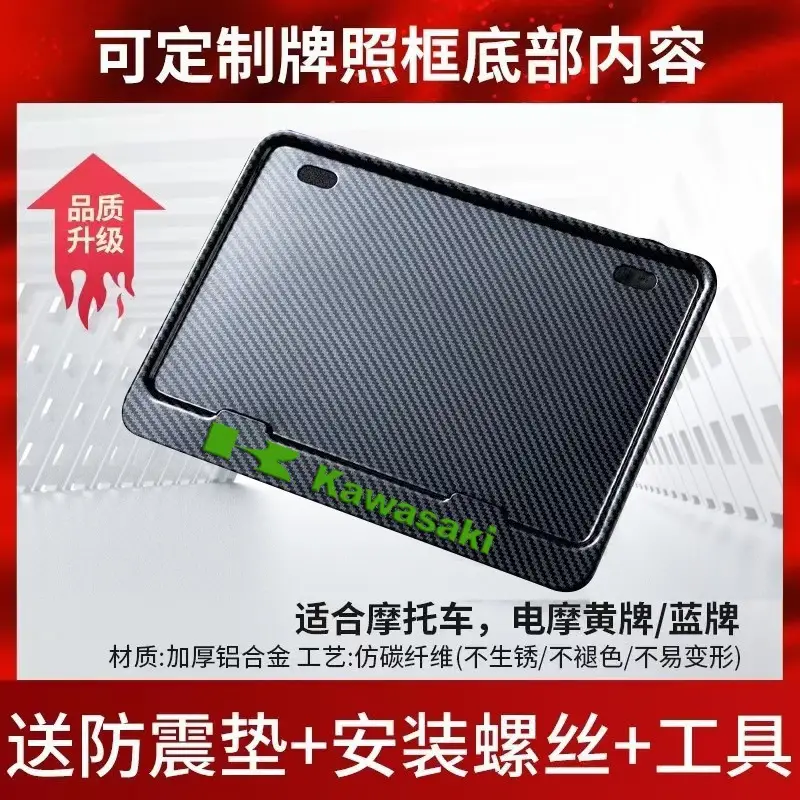 Motorcycle Rear License Plate Frame with Anti-Rust & Installation - Image 19