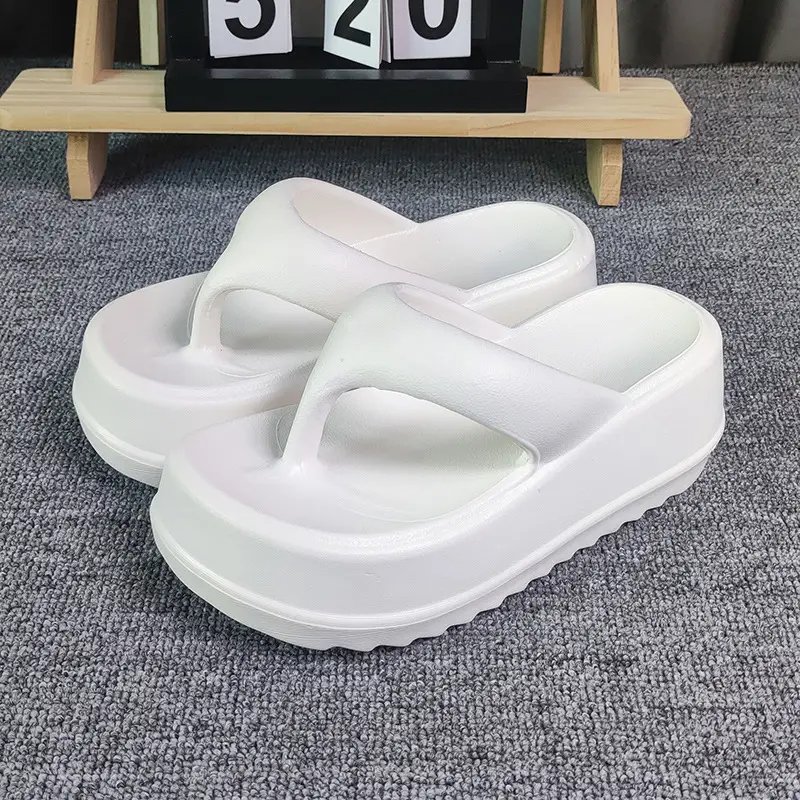 New Five-pointed Star Flip-flops Women's Outer Wear Summer Thick-soled Elevated Platform Cake-heel Beach Non-slip High-heeled Sandals for Women - Image 7
