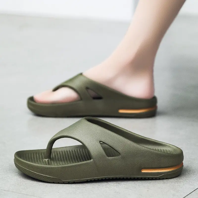 Men's Cross-Border Flip-Flops Summer Sandals Beige Orange - Image 7