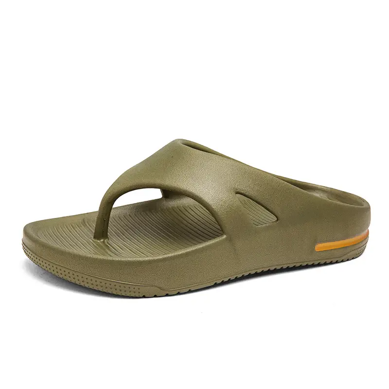 Men's Cross-Border Flip-Flops Summer Sandals Beige Orange - Image 3