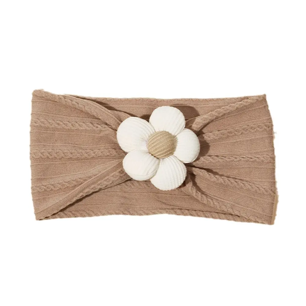 Nylon Five-Petal Flower Headband for Girls - Image 20